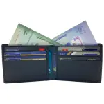 Slim & Compact Leather Bi-Fold Wallet # 4547 [ELAS]