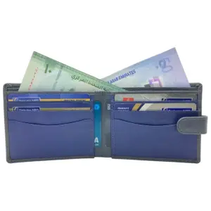 Slim & Compact Leather Bi-Fold Wallet # 4627L