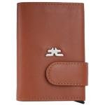 Smart Pop-Up Metallic Card Holder Wallet in Leather #4403