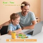 1000 x Portable Children's Microscope Magnifying Glass: Digital Microscope for 2.0 Inch IPS & 8 LED Light – Gift for Girls 4-12 Years, Boy, Girl, Mini Magnifying Glass – Kids Toy