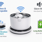 Wireless Water Fountain for Cats & Dogs – 2.5L Cordless Automatic Pet Water Dispenser