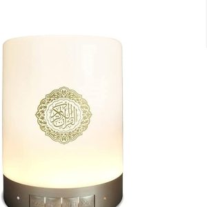 Equantu SQ112 Quran Smart Touch LED Lamp Bluetooth Speaker with Remote, Rechargeable Full Recitations of Famous Imams and Quran Translation in Many Languages - RGB