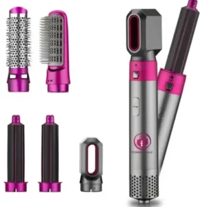 5 in 1 electric hair dryer blow hair curler detach hot comb haircare tools complete kit styling appliances hair styler