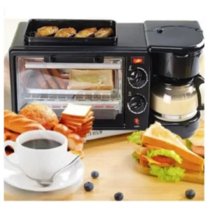 Breakfast Maker Coffee Machine Electric Oven 3-in-1 Multifunction