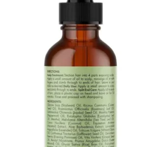 Rosemary Mint Scalp & Hair Strengthening Oil Infused W/Biotin & Encourages Growth 59ml