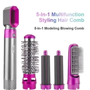 5 in 1 electric hair dryer blow hair curler detach hot comb haircare tools complete kit styling appliances hair styler