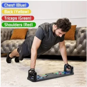 Push Up Board System 9 in 1 Body Building Exercise Tools Workout Push Up Stands Multifunctional Push Up Workout Board Training System For Men Women Strength Training Equipment