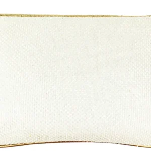 White Round Shape Multi-Stones Ladies Clutch Bag