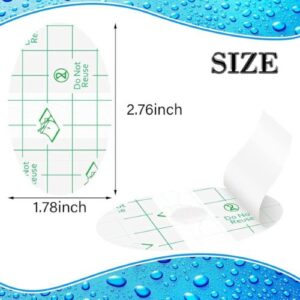 30 Pcs Baby Waterproof Ear Stickers Covers for Swimming Shower Protectors with Plugs for Kids Newborn Disposable Ear Covers for Shower Surfing Snorkeling and Other Water Sports