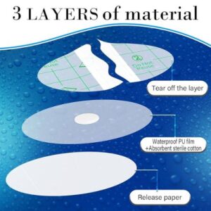 30 Pcs Baby Waterproof Ear Stickers Covers for Swimming Shower Protectors with Plugs for Kids Newborn Disposable Ear Covers for Shower Surfing Snorkeling and Other Water Sports