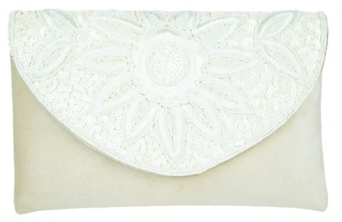 White Charm Ladies Clutch - Image 2