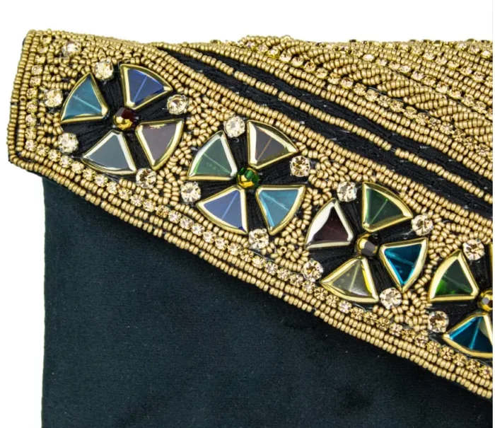 Black Golden Charm Ladies Clutch - Image 2
