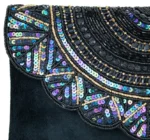 Black Charm Ladies Clutch Bag - Image 3