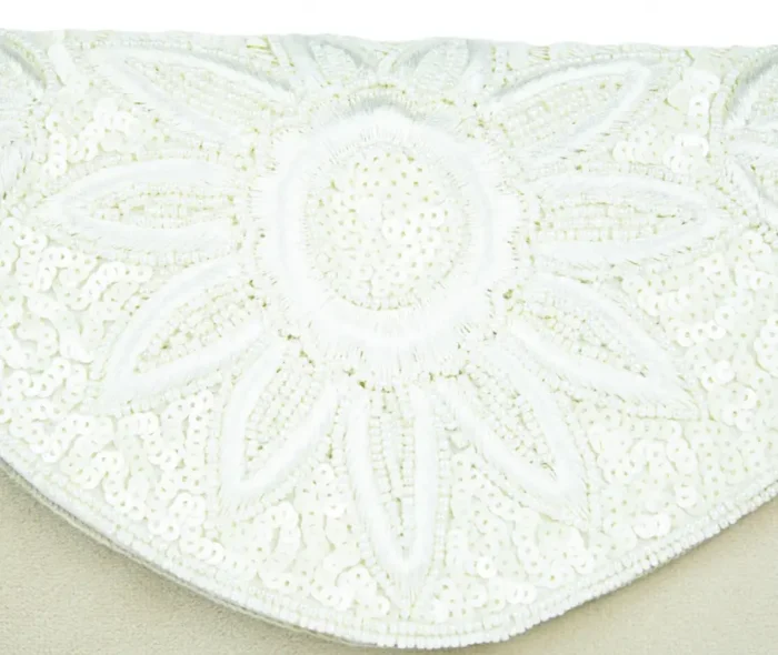 White Charm Ladies Clutch - Image 3