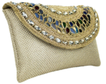 Multi-Stones Charm Ladies Clutch Bag