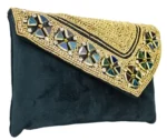 Black Golden Charm Ladies Clutch