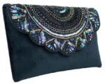 Black Charm Ladies Clutch Bag