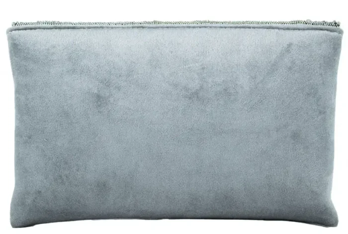 Blue White Flower Charm Ladies Clutch Bag - Image 4