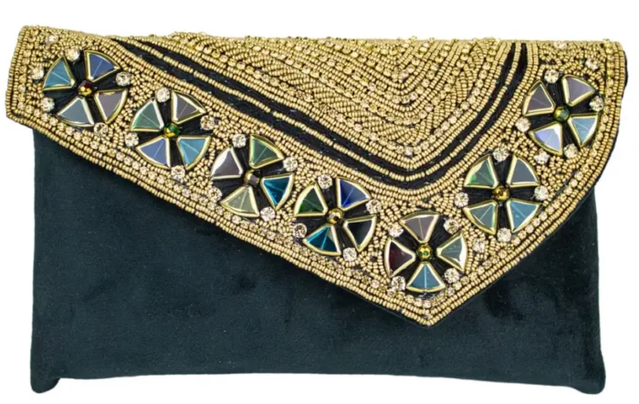 Black Golden Charm Ladies Clutch - Image 4